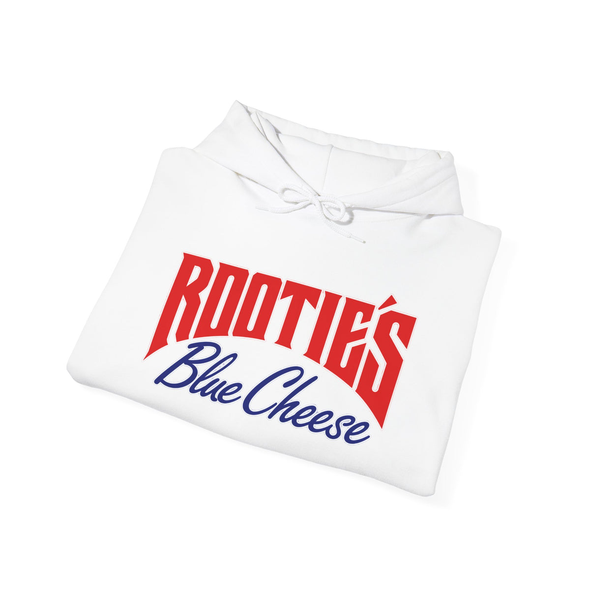 Rootie’s Blue Cheese Hoodie — Retro Script Logo Pullover