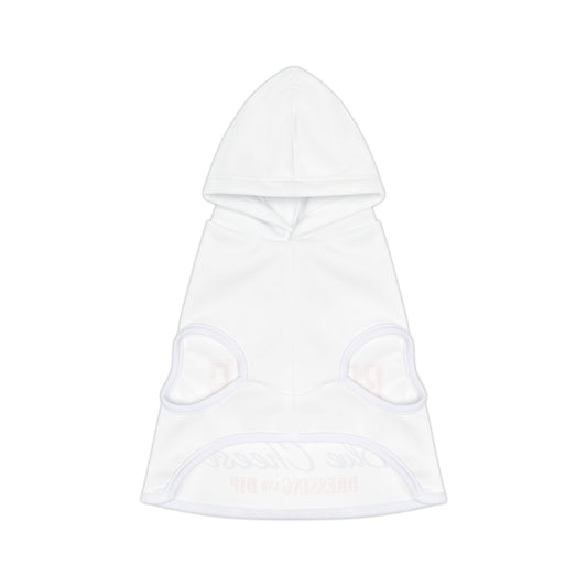 Trendy Pet Hoodie with Blue Cheese Print