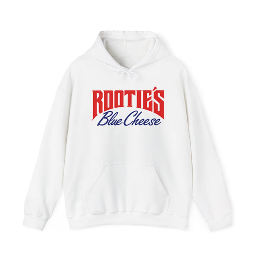 Rootie’s Blue Cheese Hoodie — Retro Script Logo Pullover