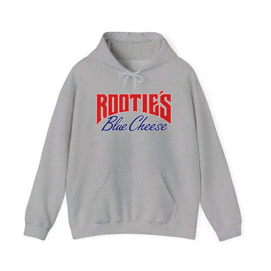 Rootie’s Blue Cheese Hoodie — Retro Script Logo Pullover