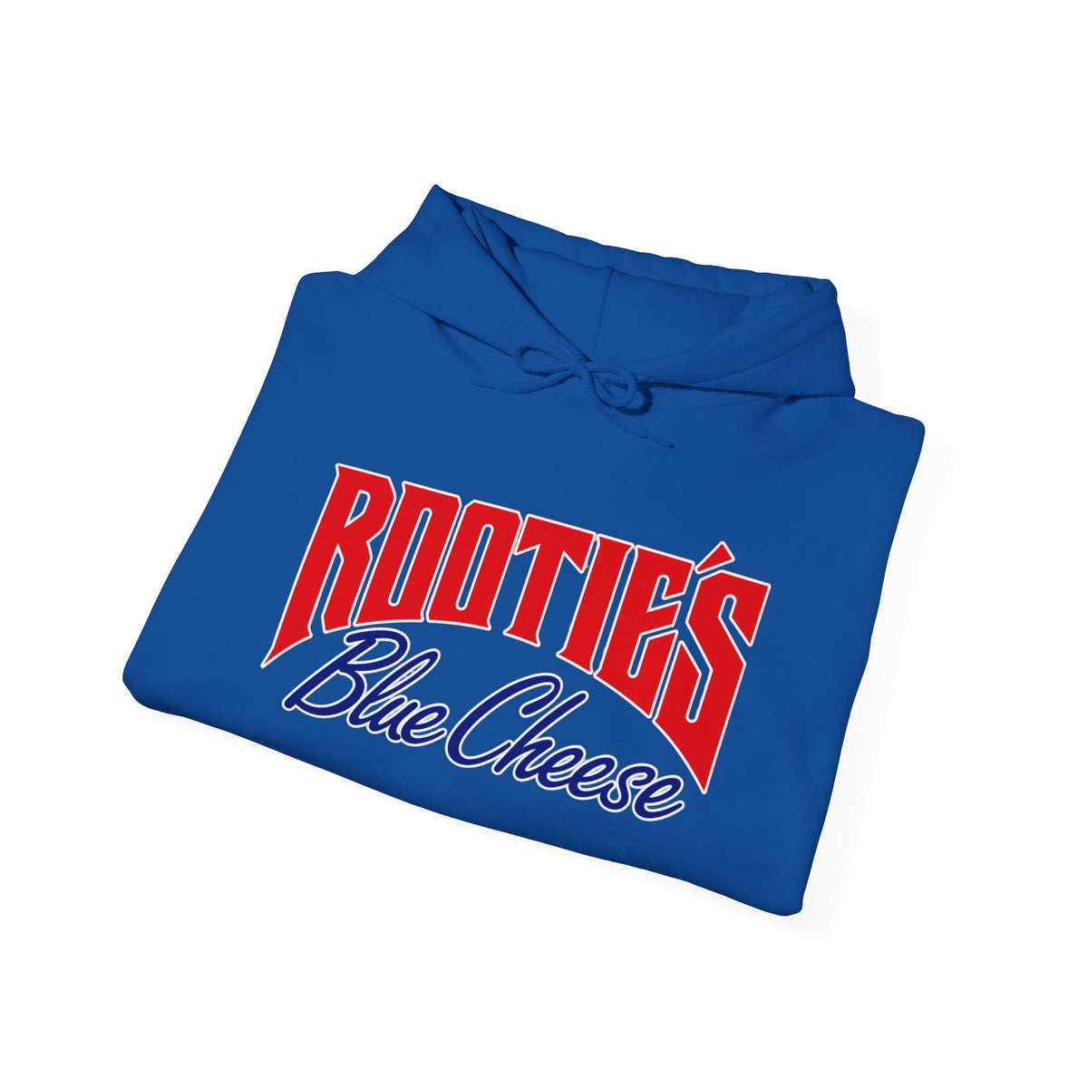 Rootie’s Blue Cheese Hoodie — Retro Script Logo Pullover
