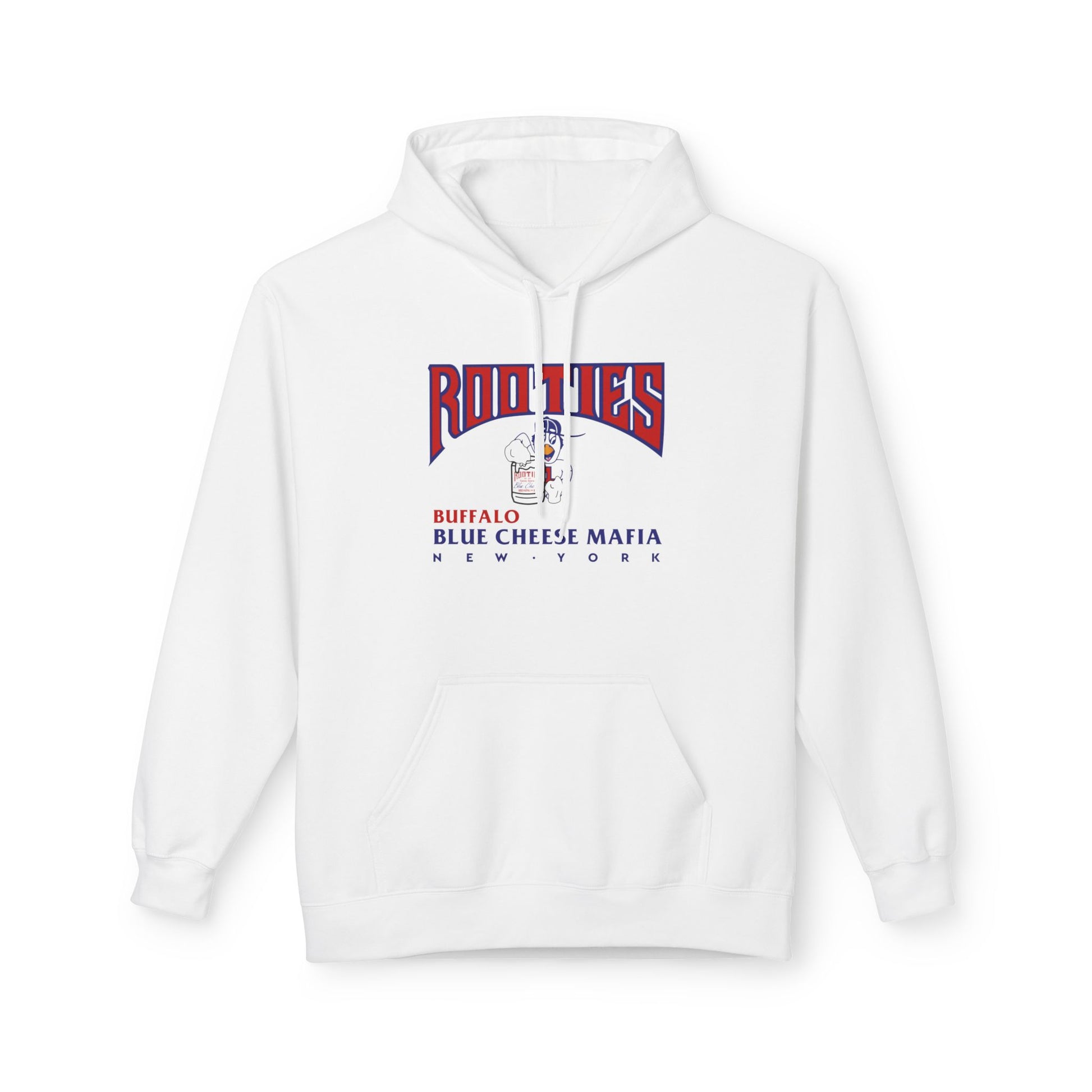 Buffalo Blue Cheese Mafia Hoodie - Unisex Midweight Fleece, Perfect for Game Day, Tailgating, Sports Fans, Unique Gift