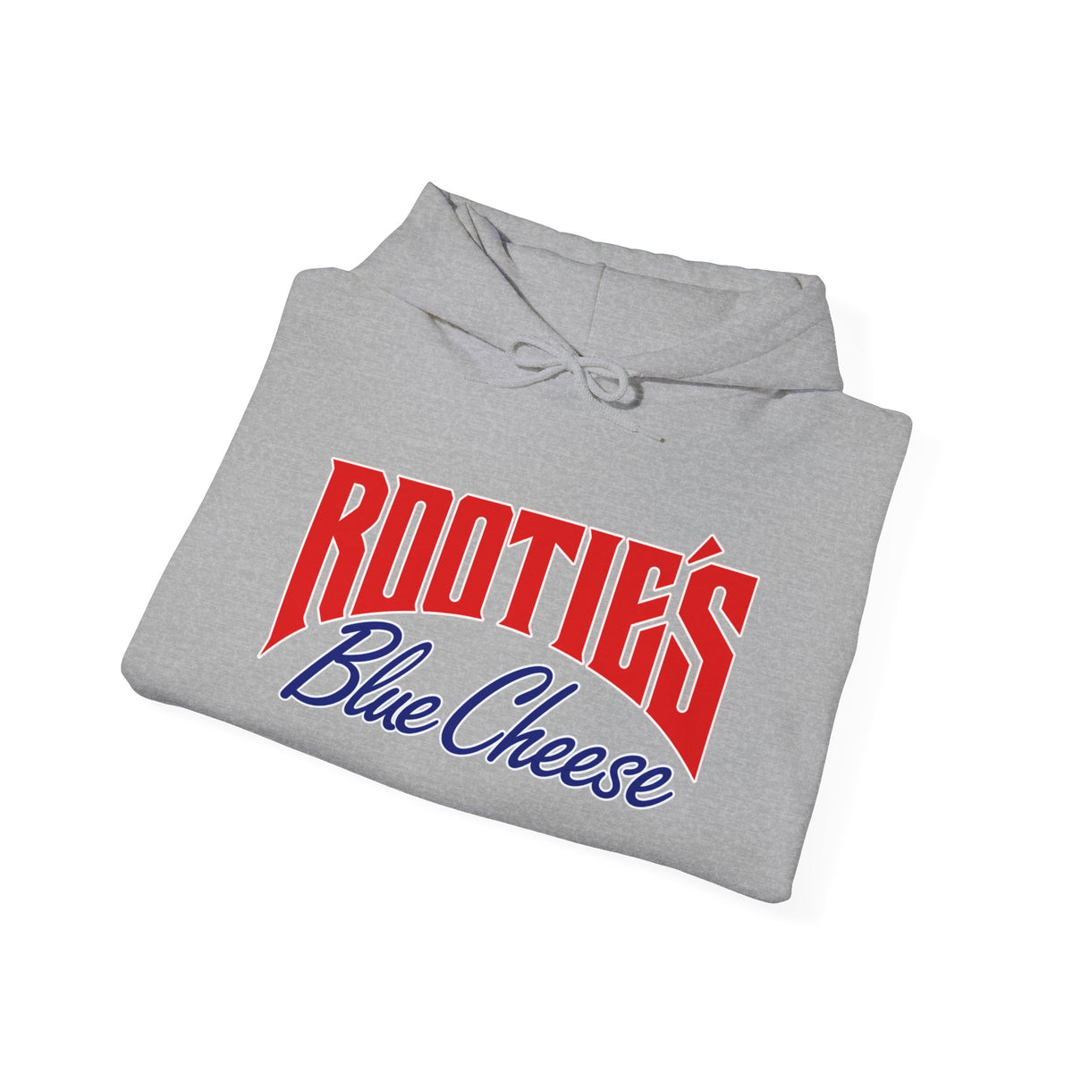 Rootie’s Blue Cheese Hoodie — Retro Script Logo Pullover