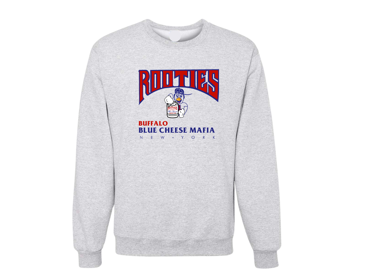 Rooties Blue Cheese Mafia White Crew Sweatshirt