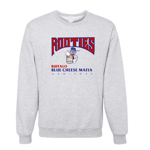 Rooties Blue Cheese Mafia White Crew Sweatshirt